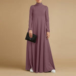 Plus Size Turtleneck Maxi Dress