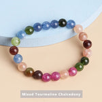 cambioprcaribe Mix Chalcedony / 6mm Temperament Natural Green Jade Bracelet