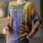 cambioprcaribe Butterfly Print O-Neck Sweater