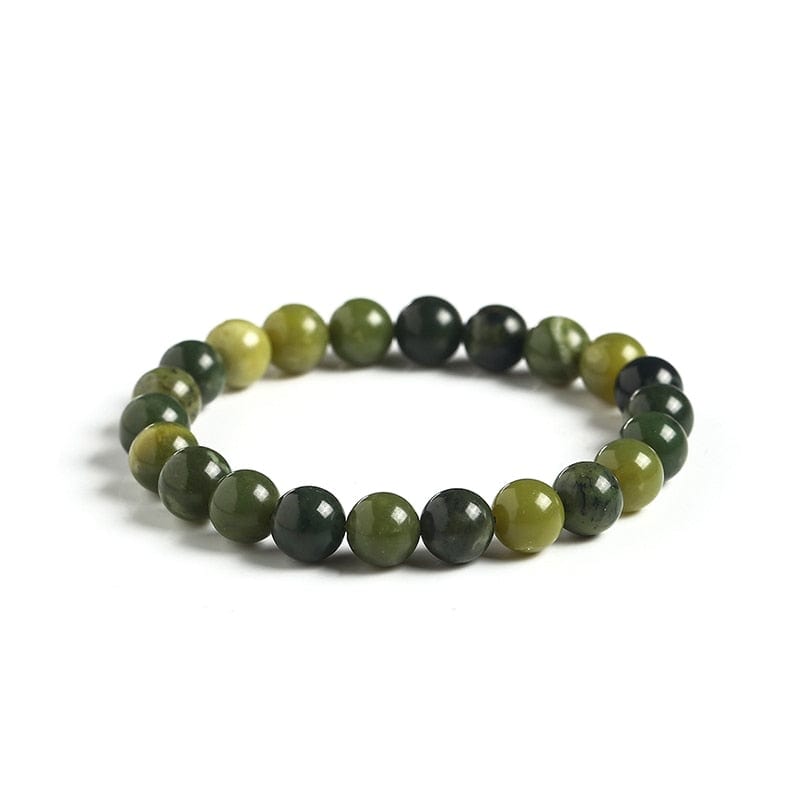 cambioprcaribe Natural Stone Green Jades Bracelet