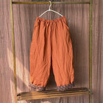 cambioprcaribe Orange / One Size Elastic Waist Padded Pants