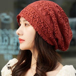 cambioprcaribe orange / one size Lace Flower Beanies
