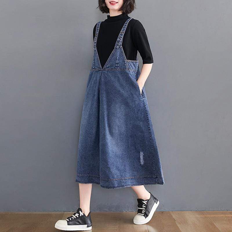 Madison Vintage Denim Overall Dress – Buddhatrends