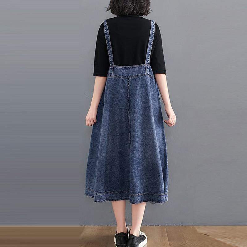 Madison Vintage Denim Overall Dress – Buddhatrends