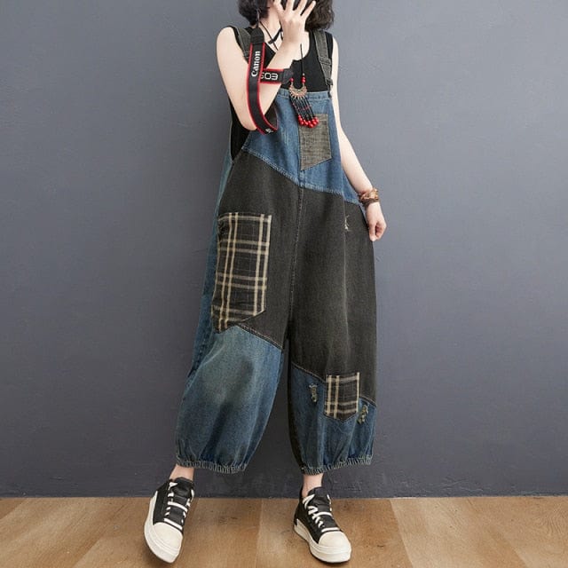 Graffiti Denim Overall