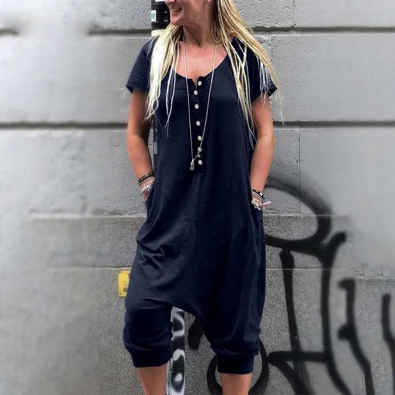 cambioprcaribe Overall Navy / S Vintage Jumpsuits Casual Overall