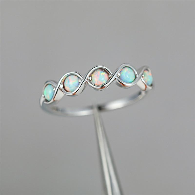 Infinity Opalite Cross Ring