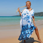 cambioprcaribe Sea Side Tie Dye Rayon Dress