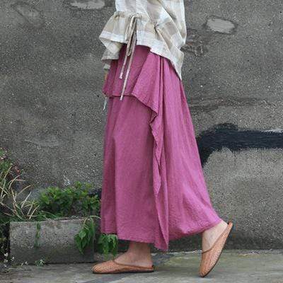 Double Layer Pleated Skirt | Lotus