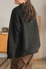 cambioprcaribe sweater Alessandra Diamond Embossed Sweatshirts