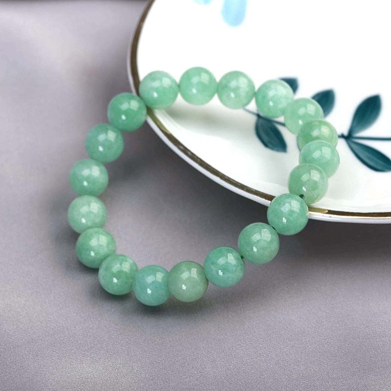 cambioprcaribe Temperament Natural Green Jade Bracelet