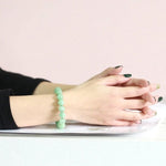 cambioprcaribe Temperament Natural Green Jade Bracelet