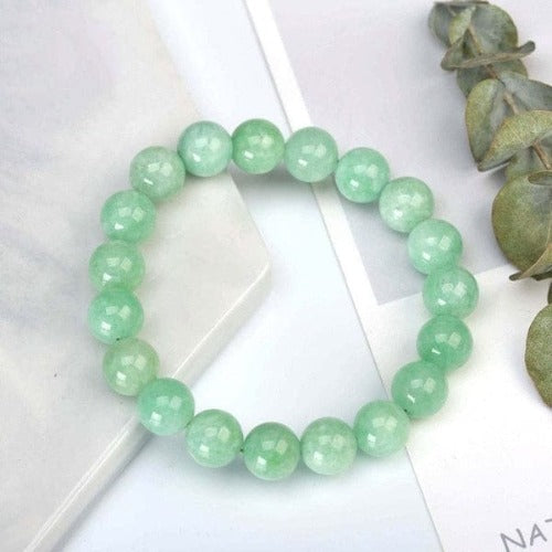 cambioprcaribe Temperament Natural Green Jade Bracelet