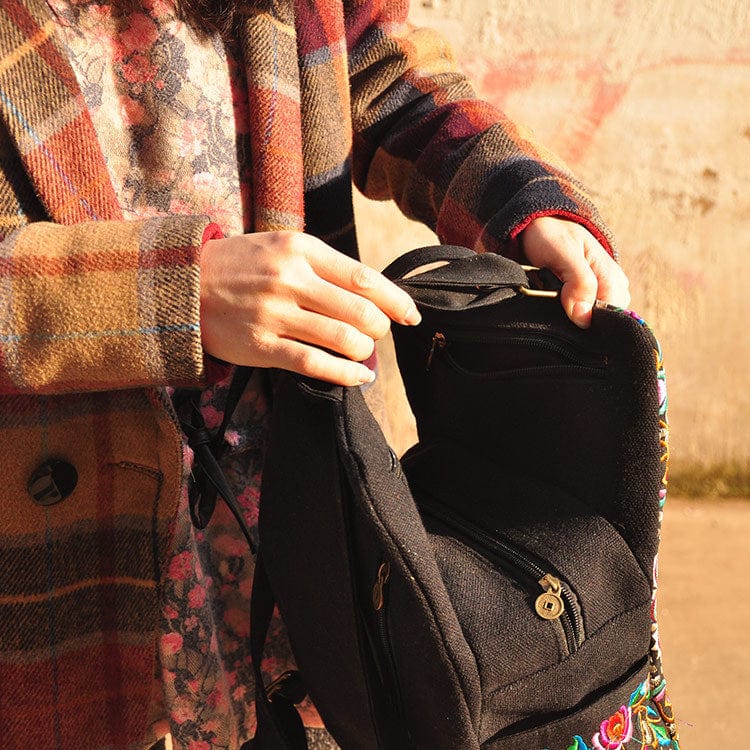 cambioprcaribe Tibet Mandala Embroidered Backpack