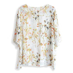 cambioprcaribe Tops Ariel Vintage Print Floral Silk T-Shirts