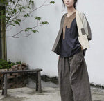 Earth Tones Colorblock Patchwork Cardigan | Lotus