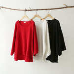 Long Batwing Sleeve Cotton Linen T-Shirt | Zen