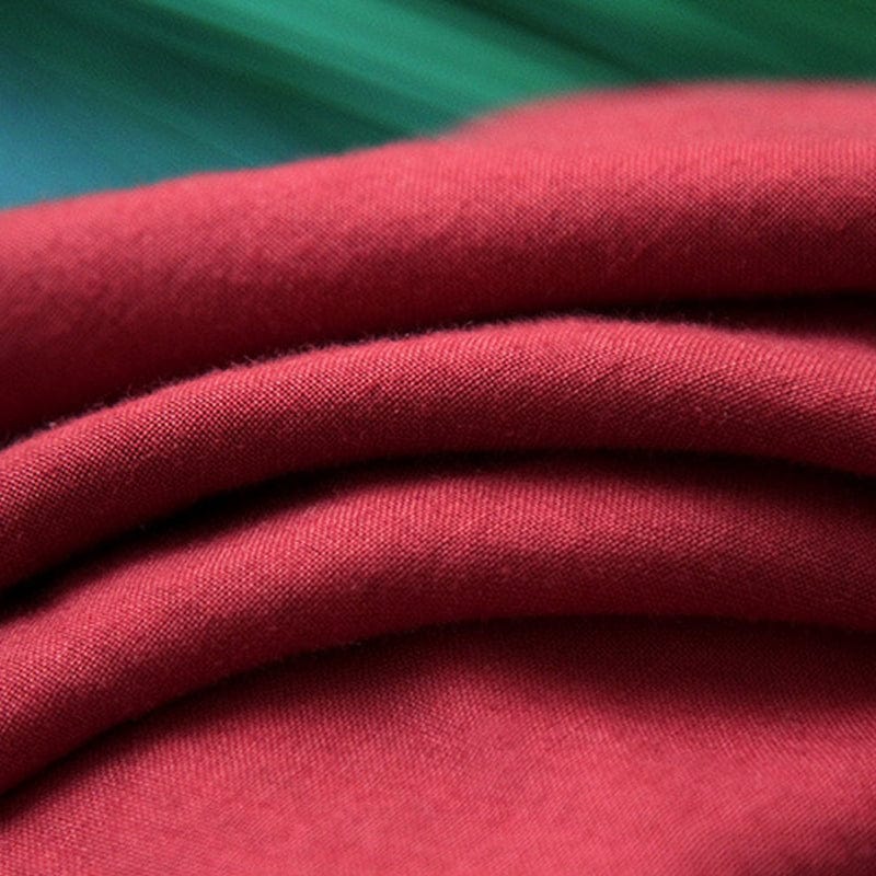cambioprcaribe Vibrant Red Cotton Linen Palazzo Pants