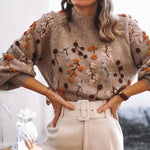cambioprcaribe Vintage Beading Knitted Sweater