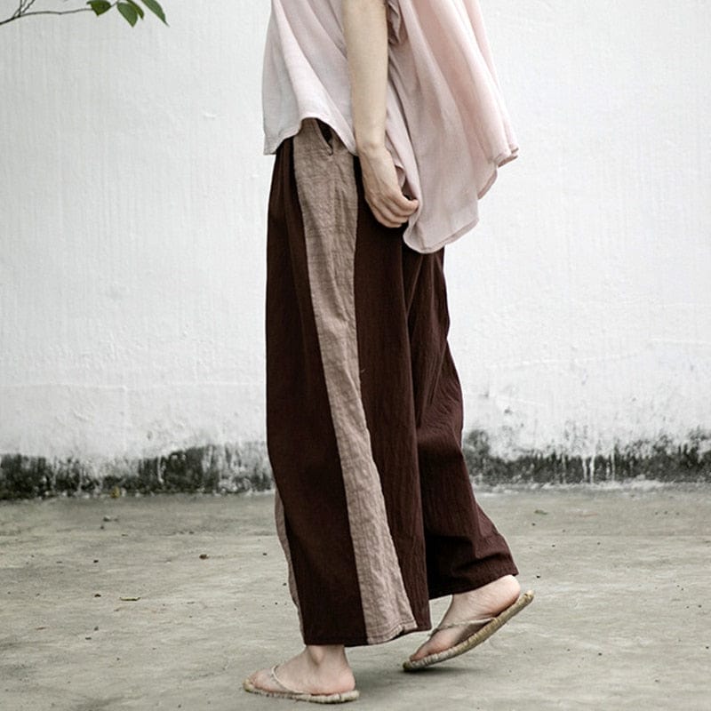 cambioprcaribe Vintage Wide Leg Cotton Linen Pants | Lotus