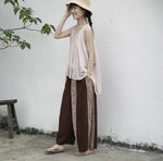 cambioprcaribe Vintage Wide Leg Cotton Linen Pants | Lotus