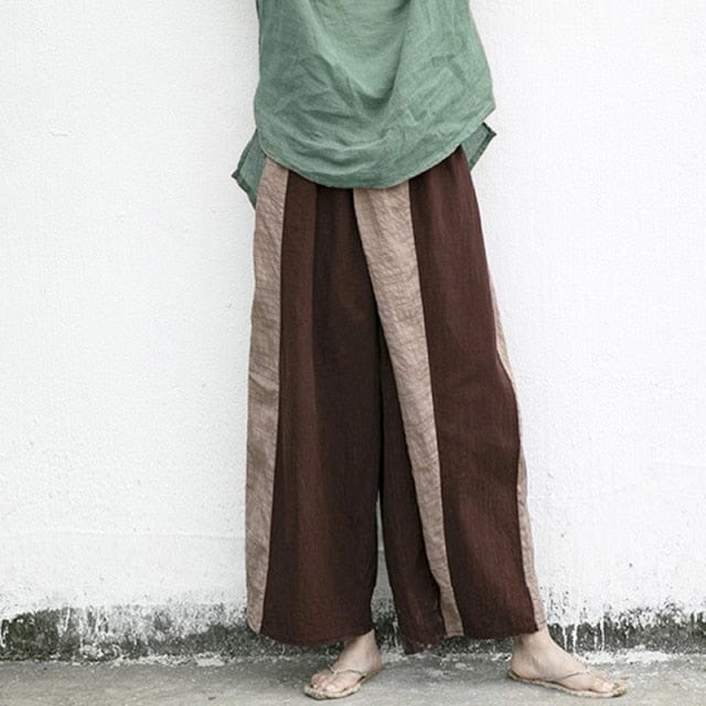 cambioprcaribe Vintage Wide Leg Cotton Linen Pants | Lotus
