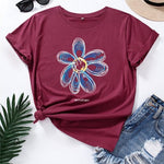 Flower Power Printed T-Shirt