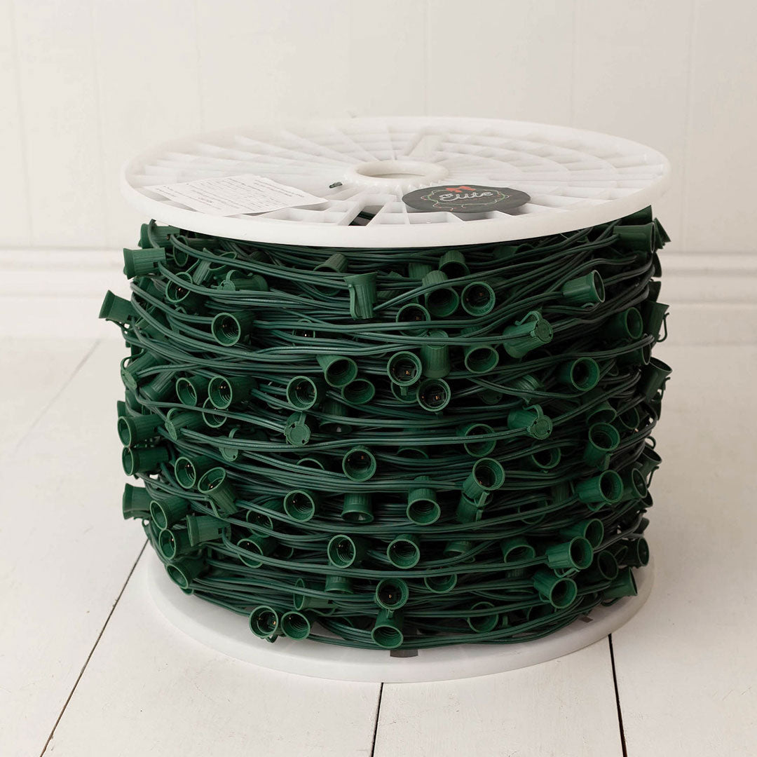 C9 Socket Wire - 1000 ft Spool - 12" Spacing - SPT-1 - Elite Illumination product image