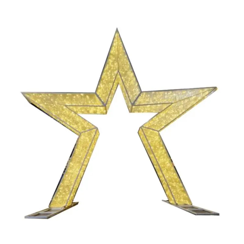 12FT Warm White Walkthrough Illuminated 3-D Star