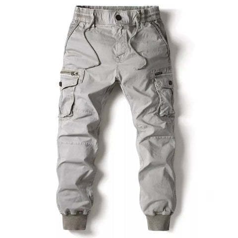 Pantalon cargo - couleur gris