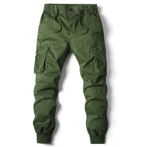 Pantalon cargo - couleur vert