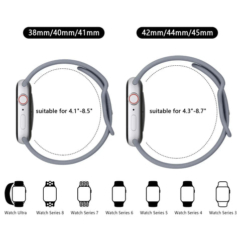 Bracelet en Silicone Souple pour Apple Watch