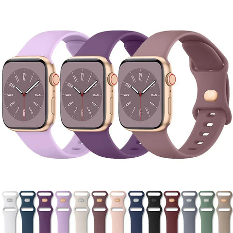 Bracelet en Silicone Souple pour Apple Watch