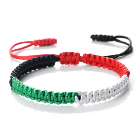 Bracelet- couleur de drapeau de Palestine