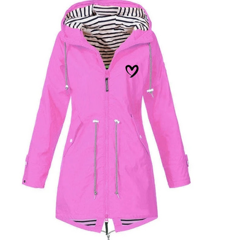 Manteau impérmeable couleur rose