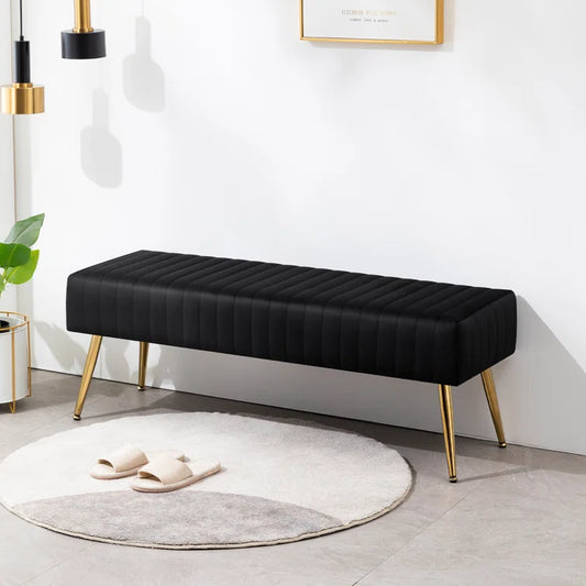 Khiron Velvet Upholstered Bench