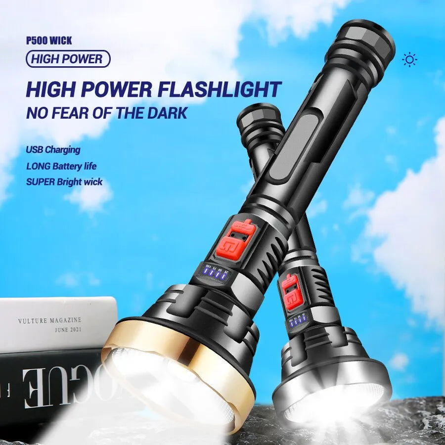 USB Rechargeable LED Flashlight