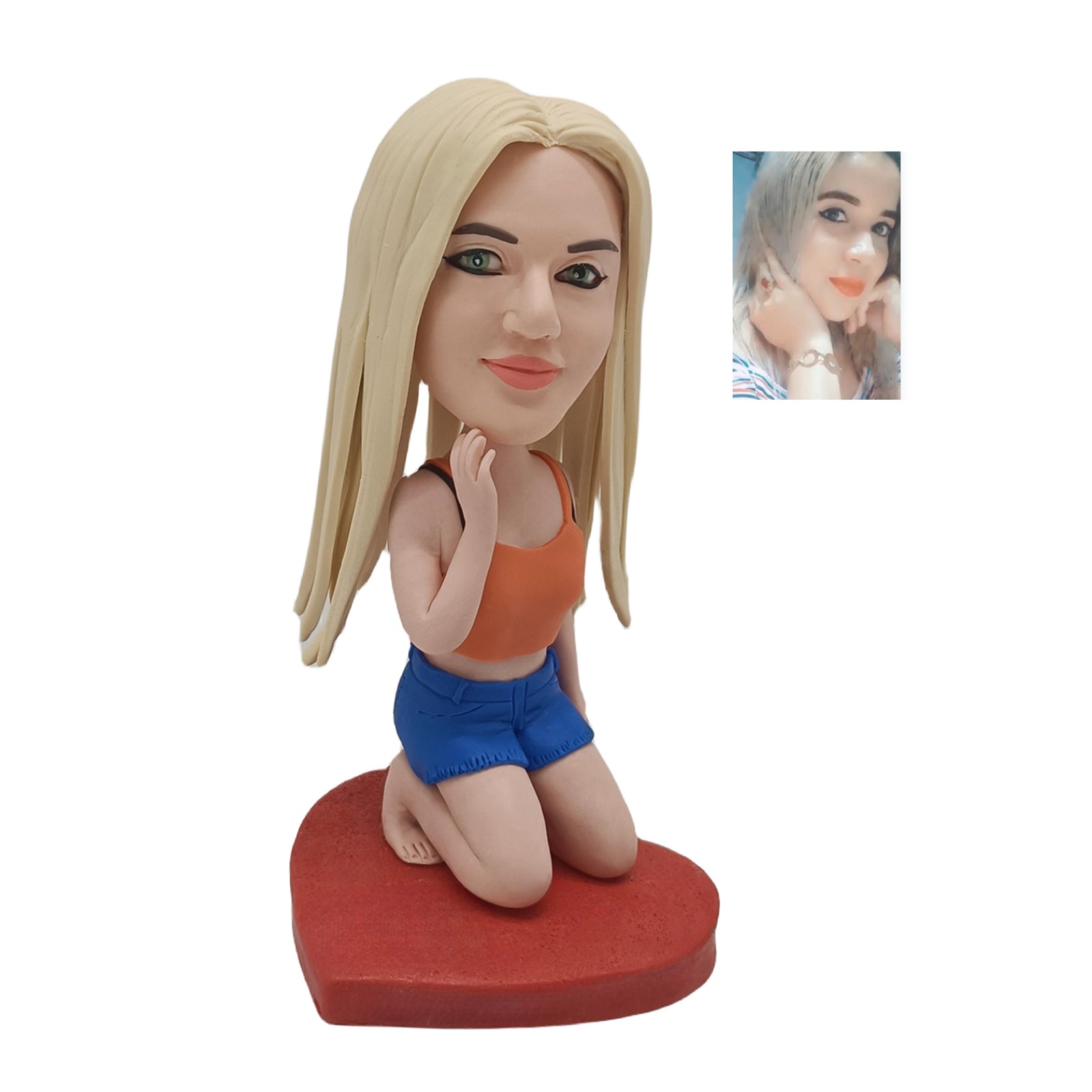 Beautiful Girl Squats Custom Bobblehead