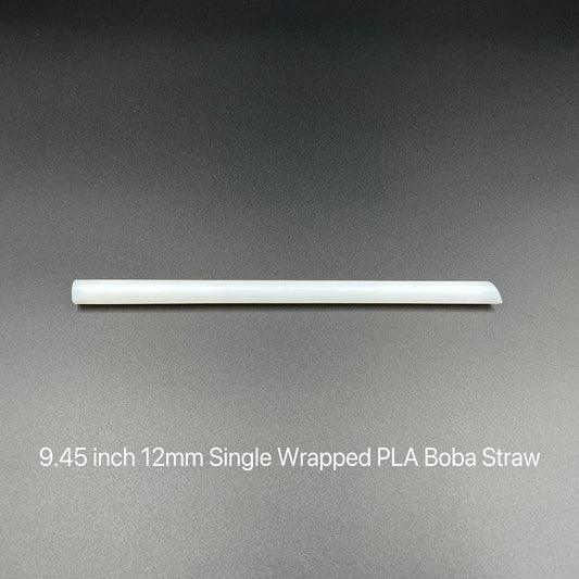 8.25 inch (6mm dia) Compostable PLA Single Wrapped Straw – 5000