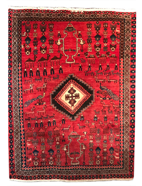 Nomadic Persian Afshar Rug from THE HANDMADE RUG COMPANY