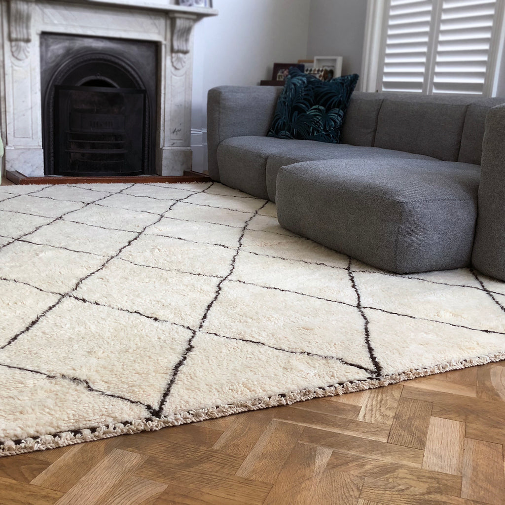 INTERIORS GALLERY BERBER RUG from THE HANDMADE RUG COMPANY LONDON