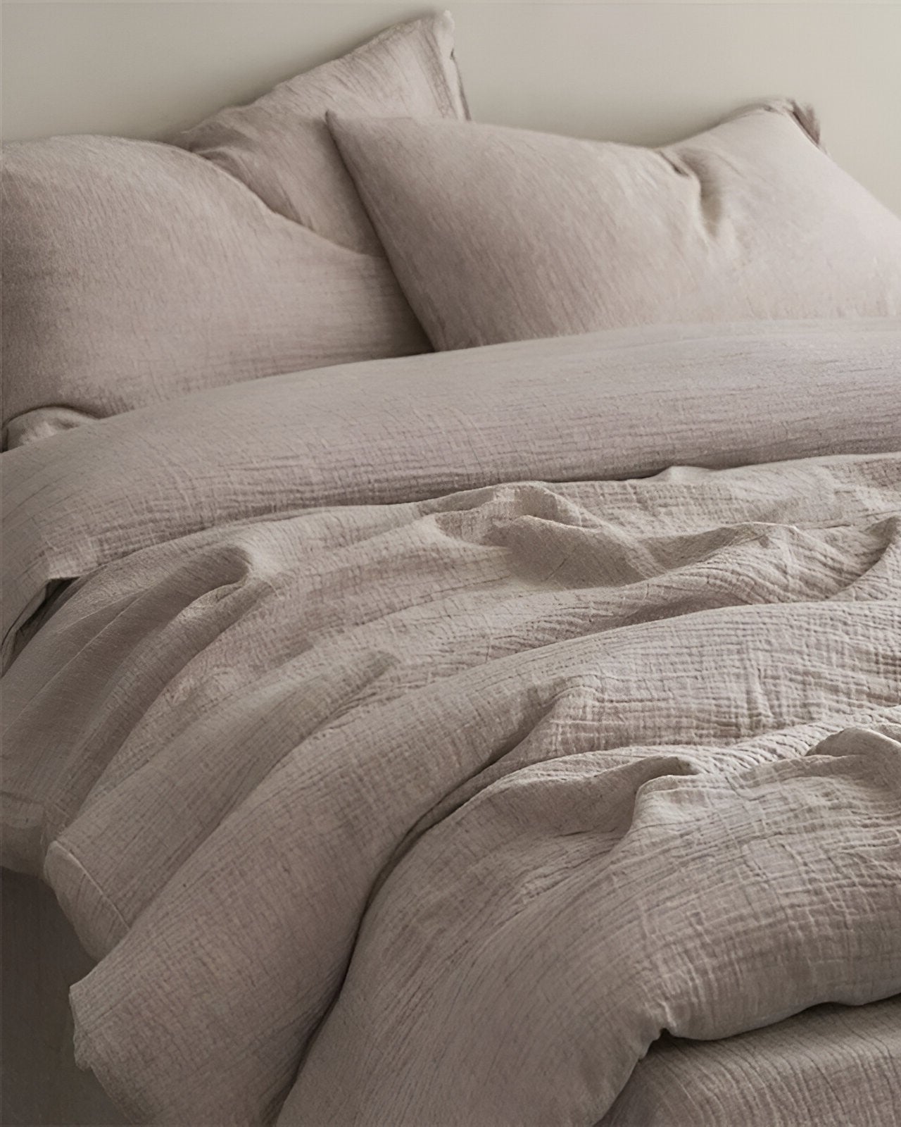 Robyn Cotton Linen Bedding Set Pale Coral