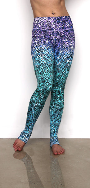 Unique Yoga Pants | Cute Mosaic Mermaid Leggings | Haute Couture ...