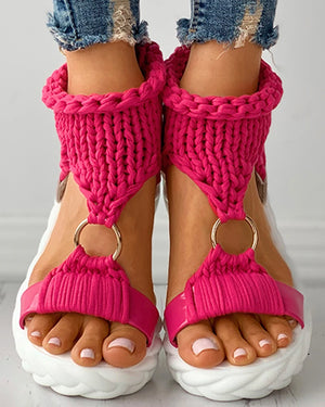 TAMARA Braided Sandals - EVA & MICHAEL