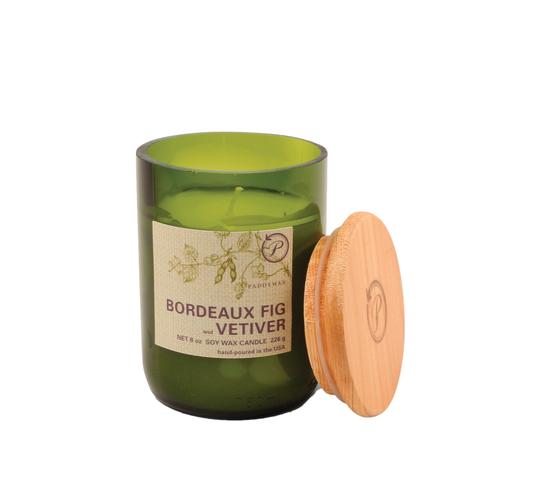 Eco Green Bordeaux Fig And Vetiver 8oz Candle