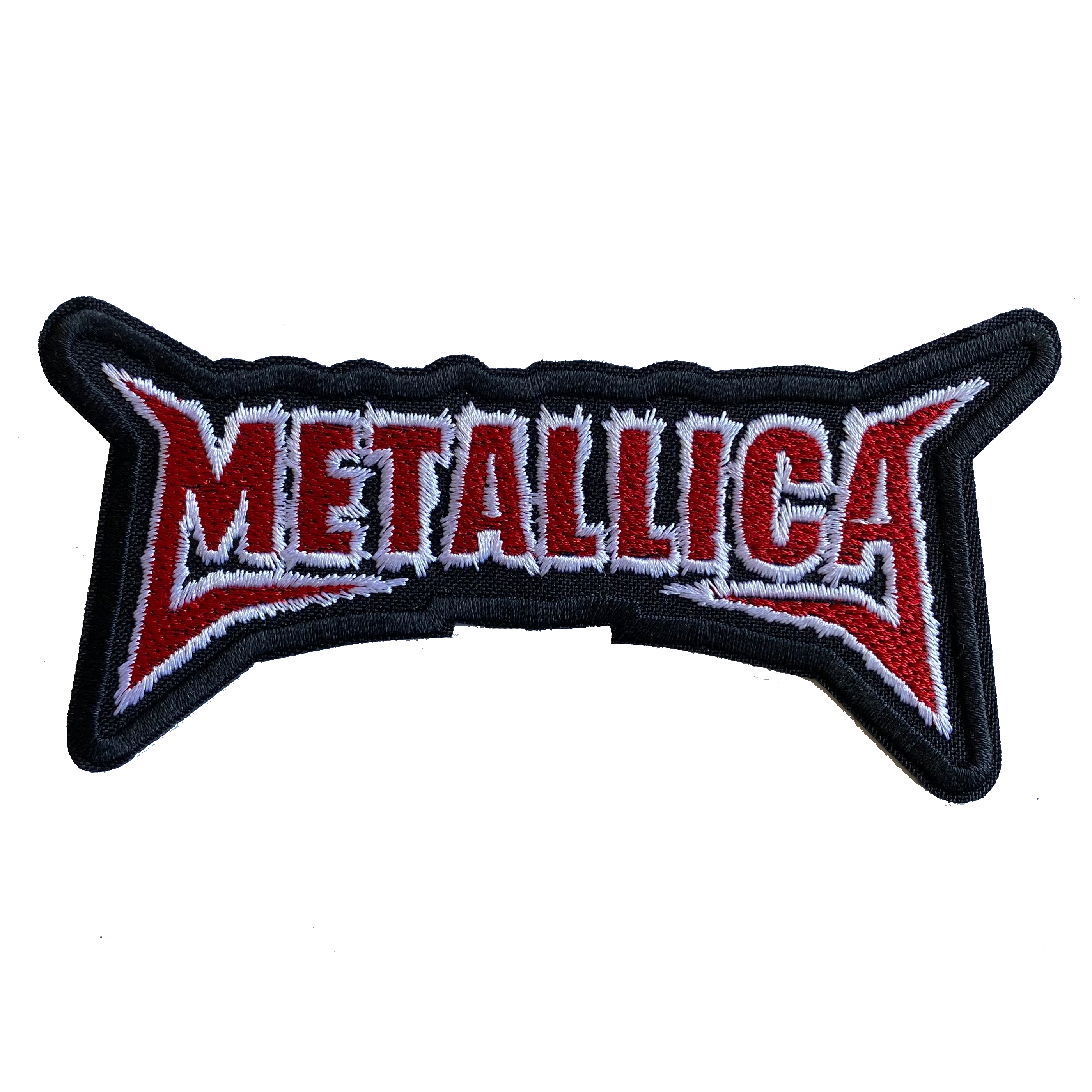 Metallica White Text Rock and Roll Band Embroidered Iron On Patch Cliff  Burton