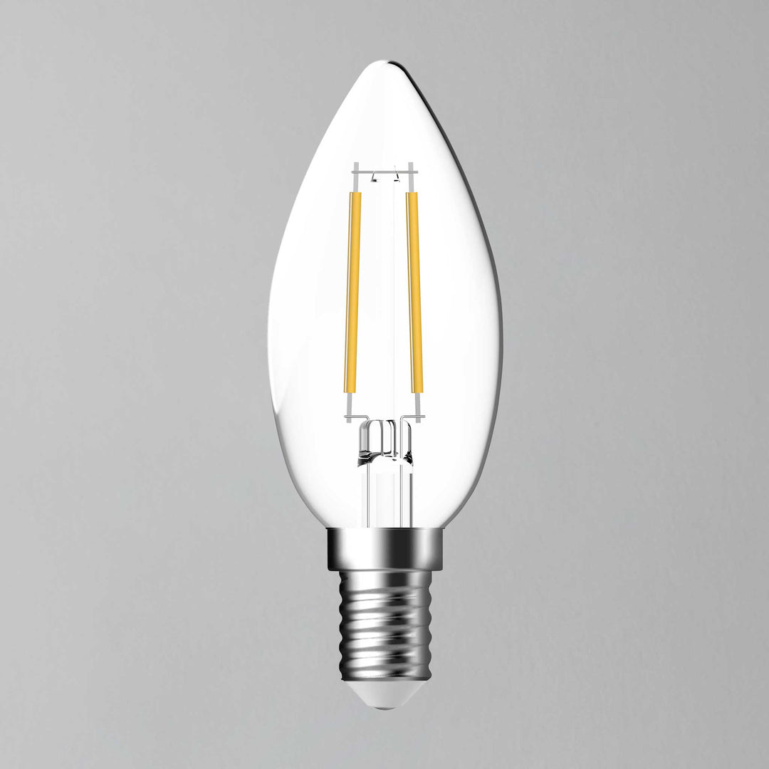 E14 470lm 5.4w C35 Candle Opal LED Dimmable Warm White Light Bulb – Lampsy