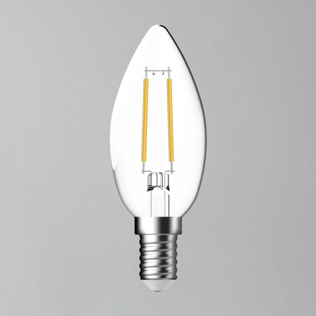 E14 470lm Opal Bulb Candle Warm Light White Dimmable 5.4w C35 LED – Lampsy