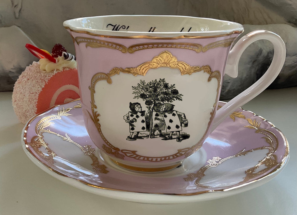 alice in wonderland cup and saucer set