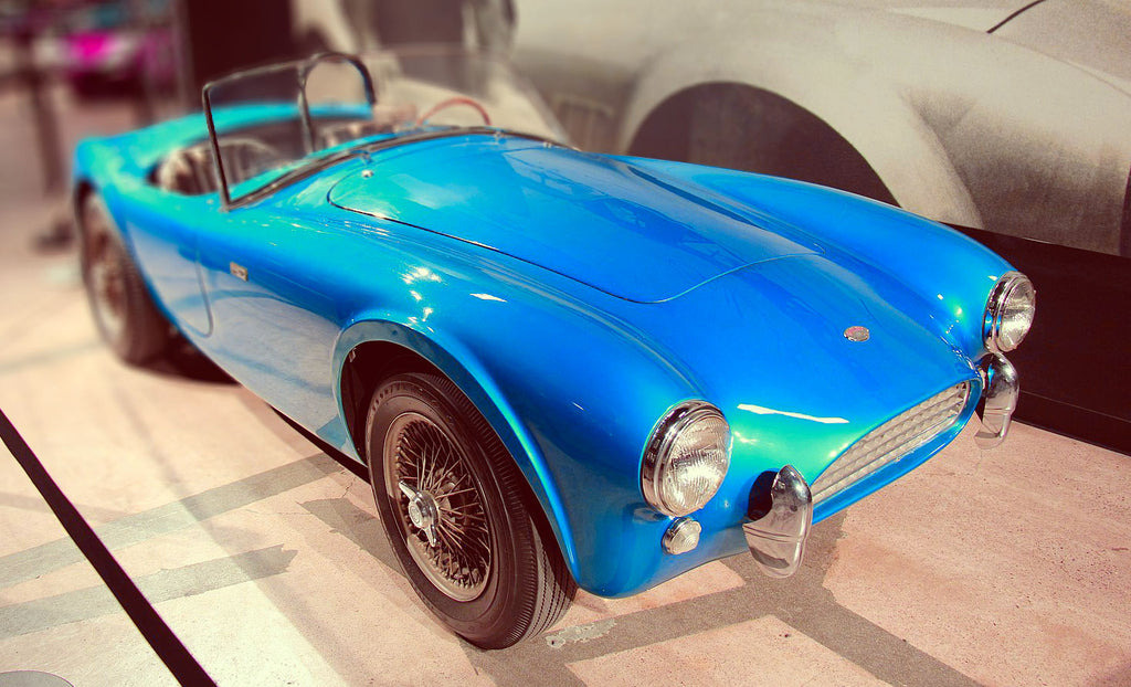 Blue Shelby Cobra CSX2000 / Mark I – owned by Carroll Shelby at Shelby American museum